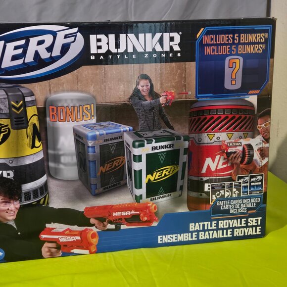NERF BUNKR Officially Licensed Battle Royale Inflatable Bunker Battlezone + - Picture 2 of 5